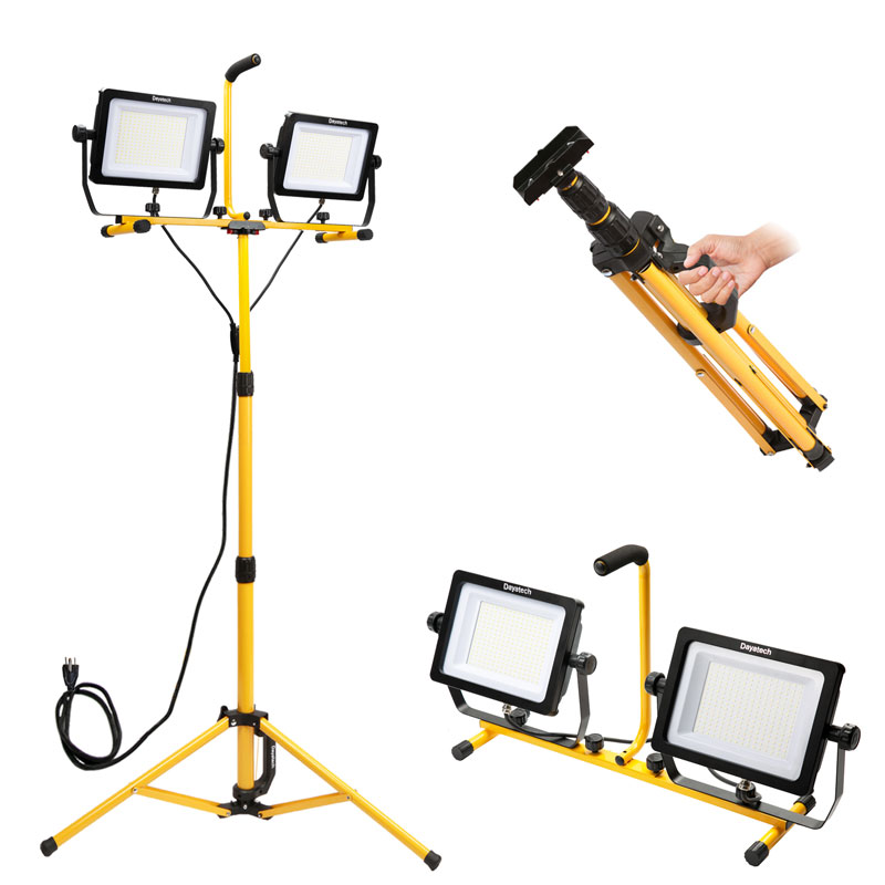 Lampu Kerja Tripod LED Dua Kepala 30000 Lumen