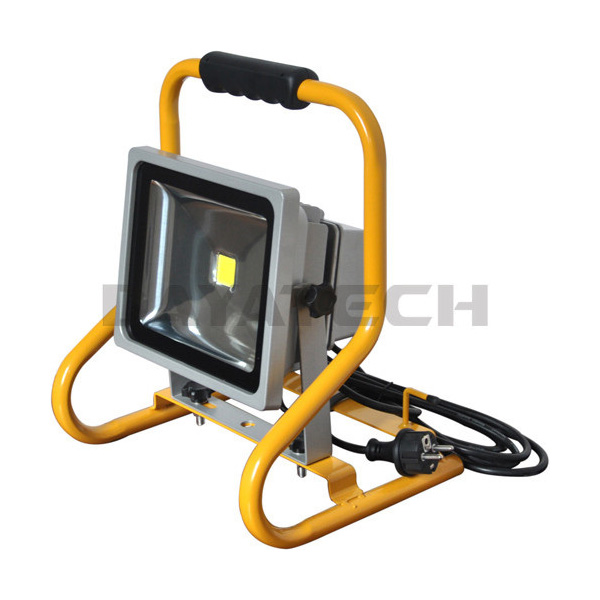 Lampu Sorot LED 30W Portabel dengan Dudukan Tugas